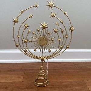 Anthropologie Hedy Christmas Tree Topper Gold Star *please read*